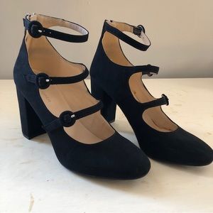 Black Strapped Heels